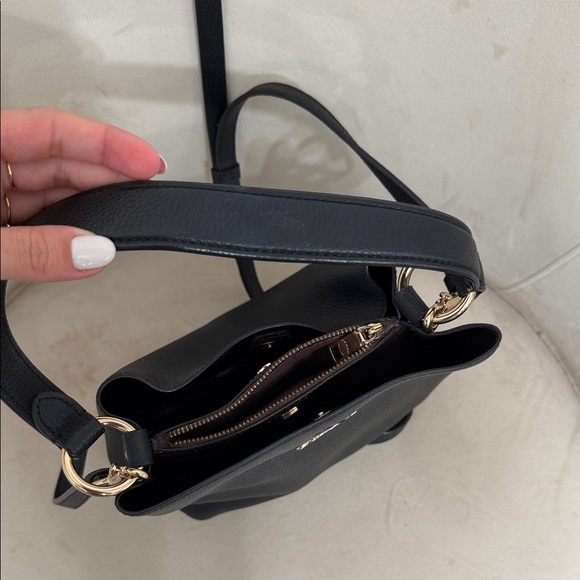 Coach Black Crossbody Bag with Gold Accents - Picture 3 of 3